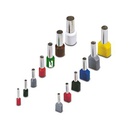 Puntera, longitud del manguito: 12 mm, longitud: 12 mm, color: plateado