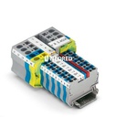 Índice para señalización de grupos, encajable en el centro del borne para bornes de conexión por tornillo, de resorte y de conexión rápida, rotulable con tiras de rotulación ESL 26 x 6 mm o EST 25 x 6 mm, en el pie de encaje con tira Zack, longitud: 29 mm