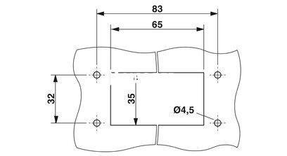 Carcasa empotrada HEAVYCON B10, con bloqueo longitudinal, altura 29 mm, con junta plana