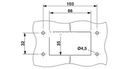 Carcasa empotrada HEAVYCON B48, con bloqueo longitudinal, altura 41 mm, con junta plana