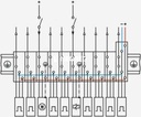 Borne p-actuad-detect a pres 2,5mm2 3p DOK-2D