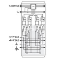 Inline, Módulo de entrada digital, Entradas digitales: 4, 24 V DC, técnica de conexión: 3 conductores, velocidad de transmisión en el bus local: 500 kBit/s, índice de protection: IP20, incluidos Inline conector y superficie de rotulación