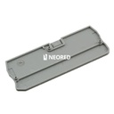 Tapa final, longitud: 72,2 mm, anchura: 2,2 mm, altura: 29,1 mm, color: gris