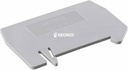 Placa separadora, longitud: 59,8 mm, anchura: 2 mm, altura: 39 mm, color: gris