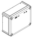 Caja paso  190x 150x 77mm PVC GRI ciega