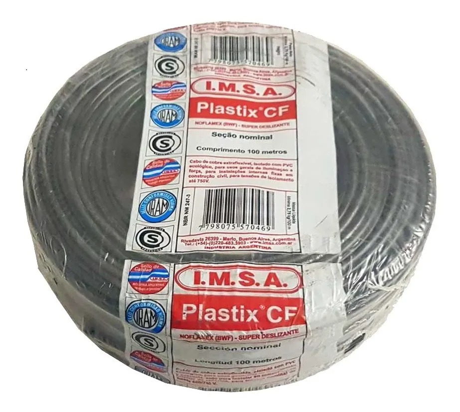 Cable PLASTIX "CF" 1 mm² (rollo x 100 m) negro