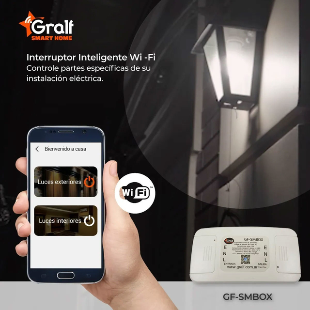 INTERRUPTOR INTELIGENTE WI-FI / CORRIENTE MÁXIMA 10A/SOPORTE DE APLICACIÓN: ANDROID 4.0 / IOS 8.0 O SUPERIOR