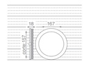 PANEL FLAT CIRCULAR MACROLED 12W AC85-265V CALIDO 3000K