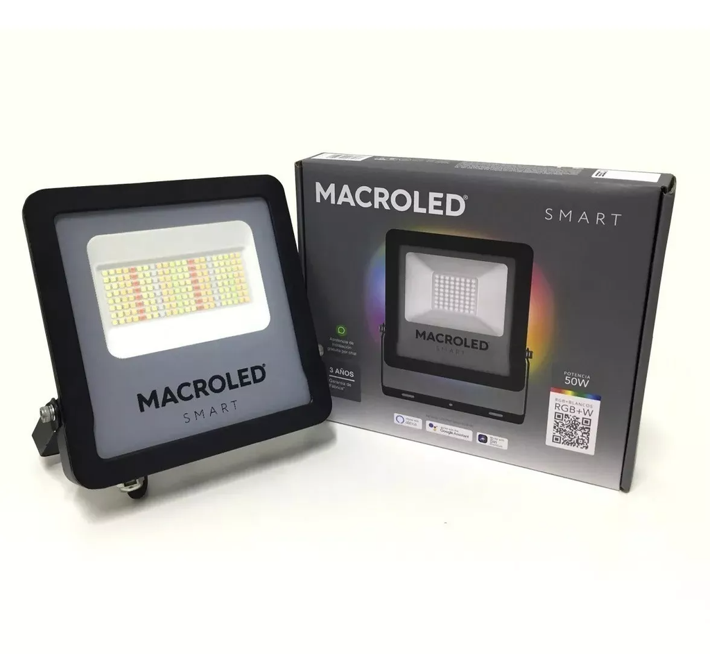 REFLECTOR LED MACROLED PRO SMART 20W AC100-240V RGB+WW IK08