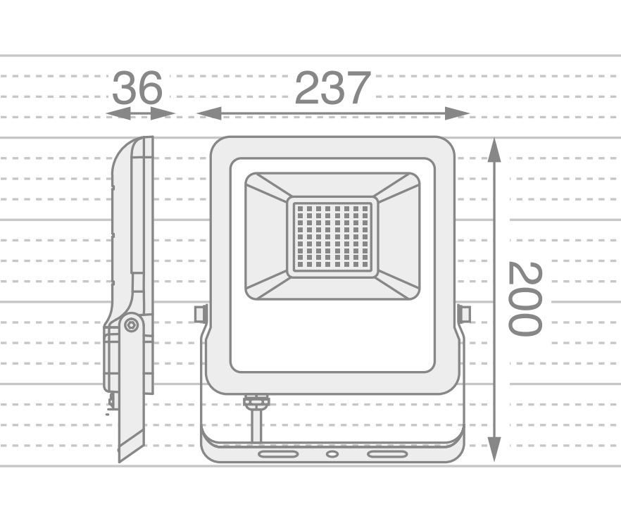 REFLECTOR LED MACROLED PRO SMART 50W AC100-240V RGB+WW IK08