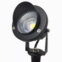 ESTACA LED ALUMINIO 7W IP65 AC100-265V CALIDO 3000K 60º