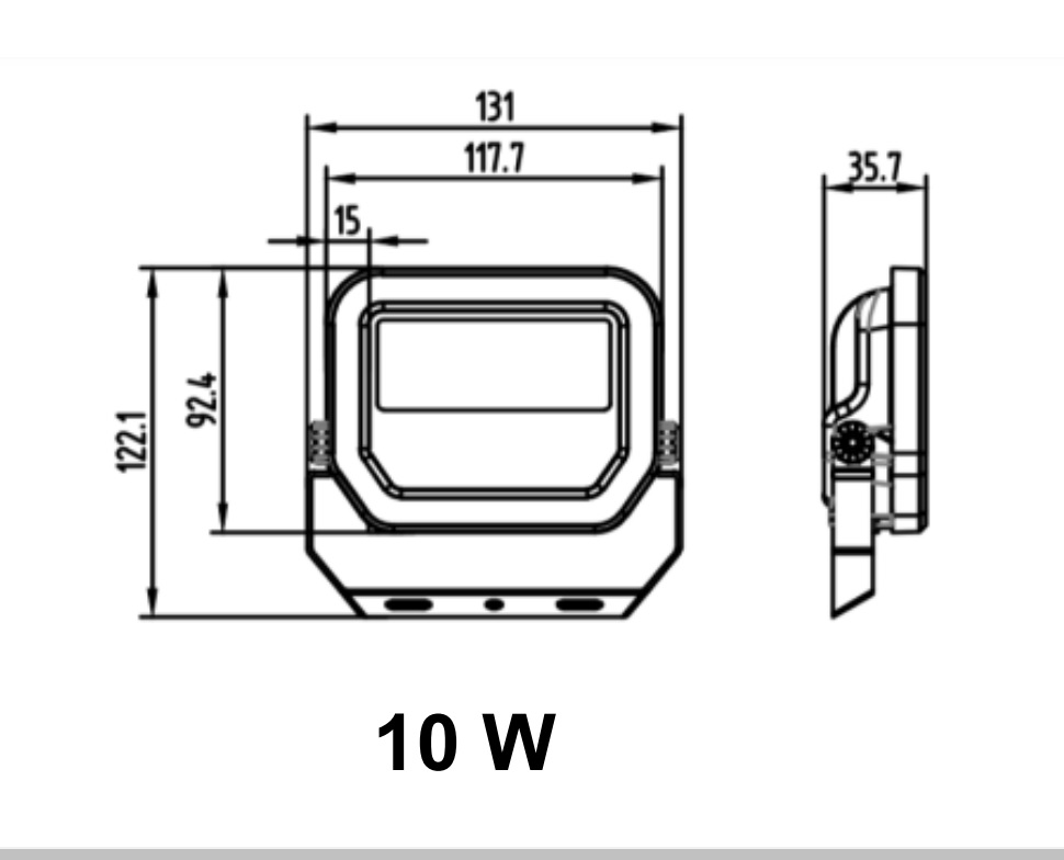 LEDVANCE FLOODLIGHT PFM 10W/830 BIV