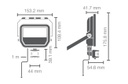 LEDVANCE FLOODLIGHT PFM 20W/850 BK SENSOR