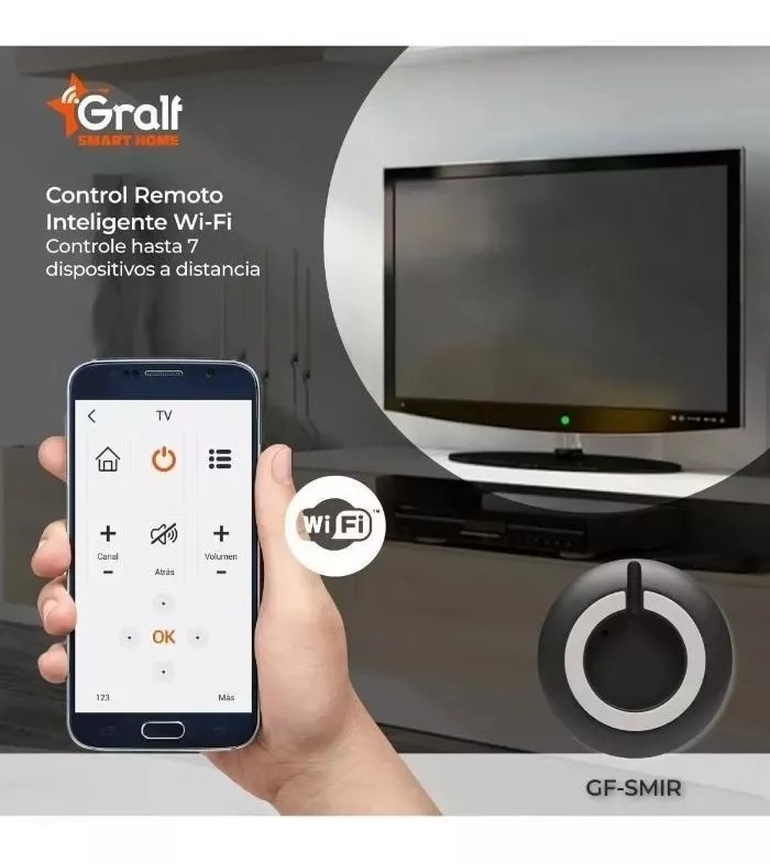 CONTROL REMOTO INTELIGENTE WI-FI /PODER DE ENTRADA: 5V/1A DC (MICRO USB2.0) /SOPORTE DE APLICACIÓN: ANDROID 4.0  
