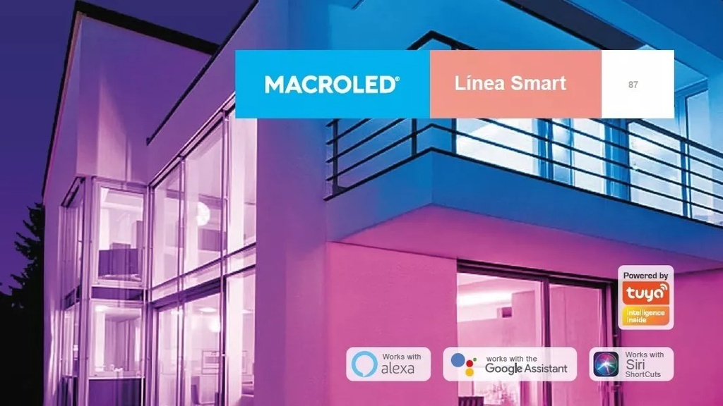 REFLECTOR LED MACROLED PRO SMART 50W AC100-240V RGB+WW IK08