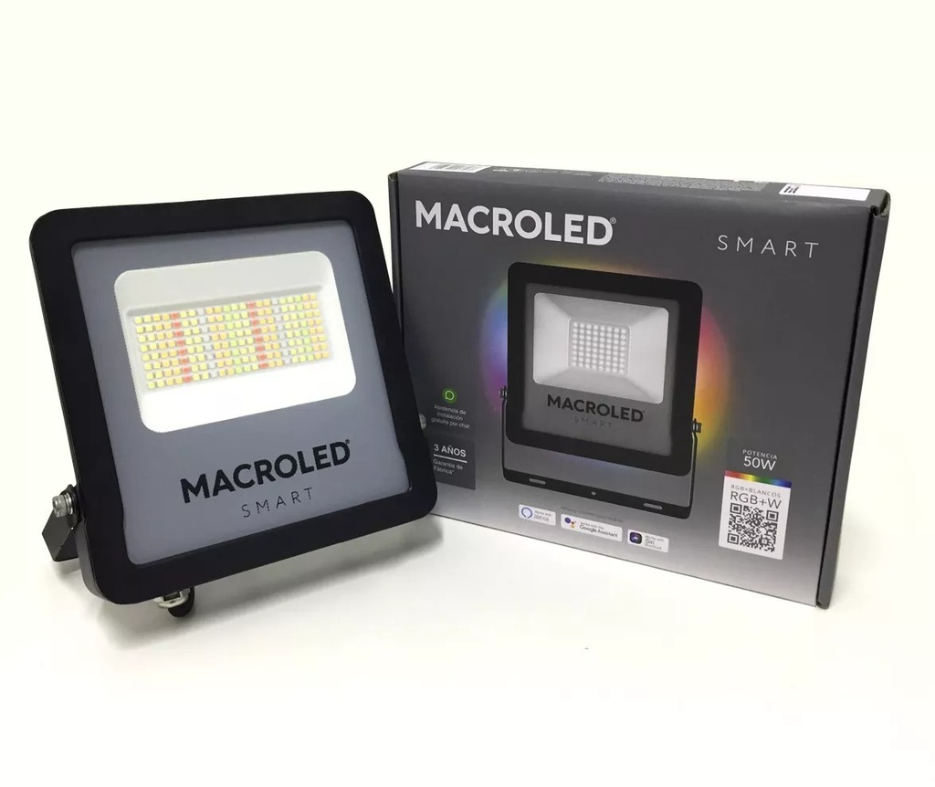 REFLECTOR LED MACROLED PRO SMART 50W AC100-240V RGB+WW IK08
