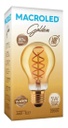 BULBO A60 FILAMENTO GOLDEN MACROLED 5W E27 AC180-265V AMBAR 2200K