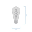 BULBO ST19 FILAMENTO GOLDEN MACROLED 5W E27 AC180-265V AMBAR 2200K
