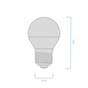 BULBO G45 MACROLED 6W E27 AC180-240V CALIDO 3000K