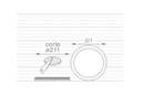 PANEL FLAT CIRCULAR MACROLED 18W AC85-265V NEUTRO 4500K