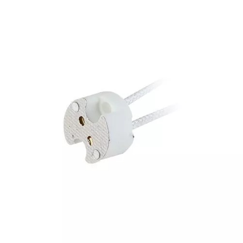 CONECTOR CERÁMICO GU5.3 CON 15CM DE CABLE ENTELADO