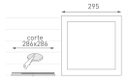 PANEL FLAT CUADRADO MACROLED 24W AC85-265V FRIO 6000K