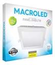 PANEL FLAT CUADRADO MACROLED 24W AC85-265V FRIO 6000K