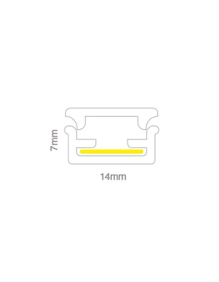 PERFIL DE PVC FLAT BLANCO X 2MTS