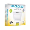 PANEL PLAFON CUADRADO MACROLED 12W AC85-265V CALIDO 3000K