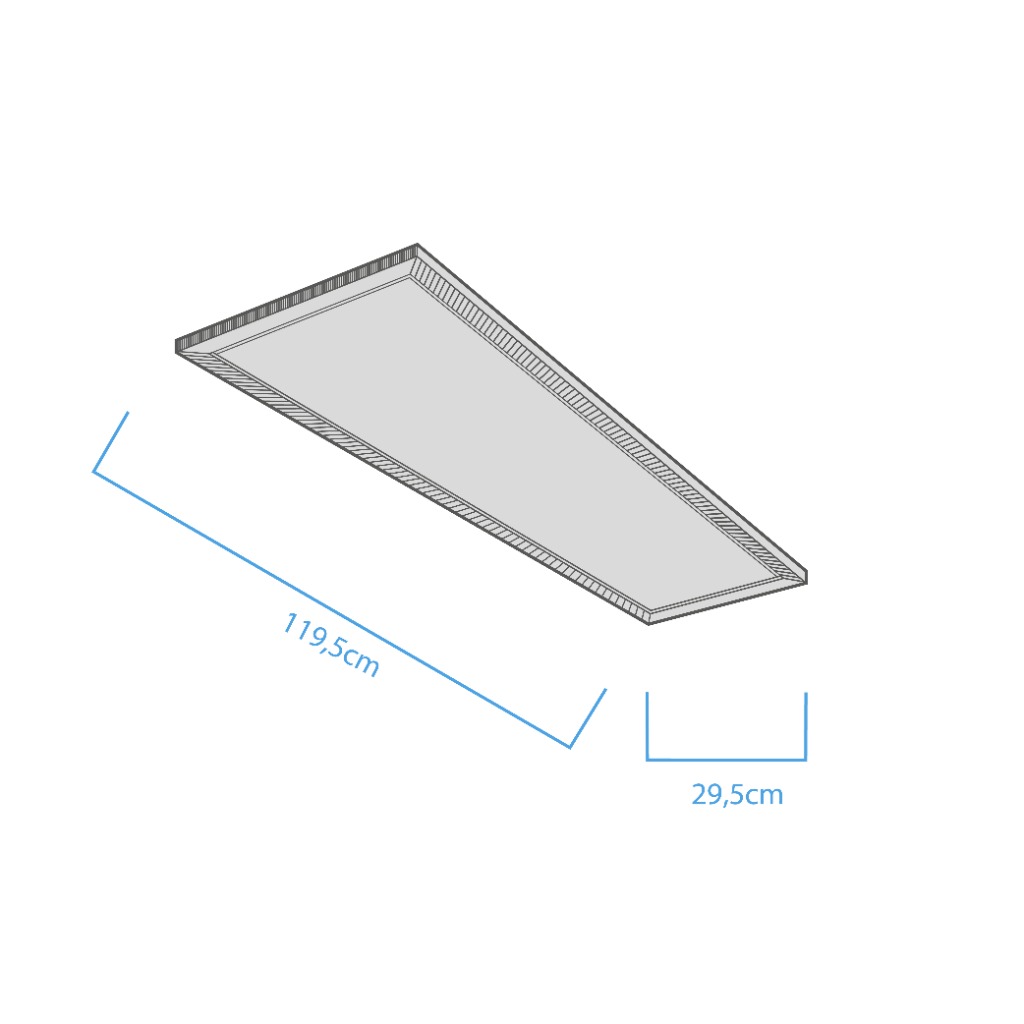 Panel 1195x295mm MACROLED 40W 3600LM AC110-260V FP0,98 BLANCO NEUTRO