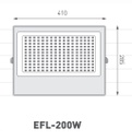 REFLECTOR LED MACROLED 200W AC100-240V FRIO 6500K