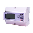MEDIDOR TRIFASICO DE CONSUMO (GF-3-WHM) Características: Medidor de consumo (kwh acumulados): 0 ~ 999999.9 kWh Rango de voltaje operacional: 220/380V AC
Corriente máxima por fase (Imax): 80A AC (Resistiva)
Rango de frecuencia de operación: 50 Hz
Consumo del equipo < 2W y 10VA / fase
Medición de Energía Activa kWh (Clase 1)
Posee señal de pulso pasiva de energía (IEC 62053-31)
Posee salida de pulso a 5V DC como indicador de consumo
Montaje Riel-Din
Equipo no reseteable, con memoria no volátil