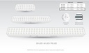 LUZ DE EMERGENCIA 90 LEDS SMD AC100-240V 50-60HZ 6 HORAS BLANCO FRIO 6500K