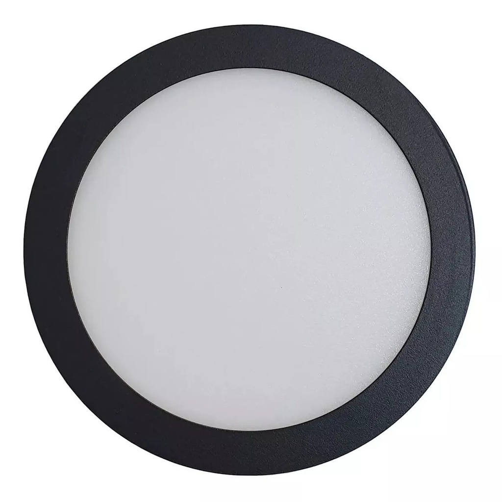 PANEL PLAFON CIRCULAR NEGRO MACROLED 12W AC85-265V CALI 3000K