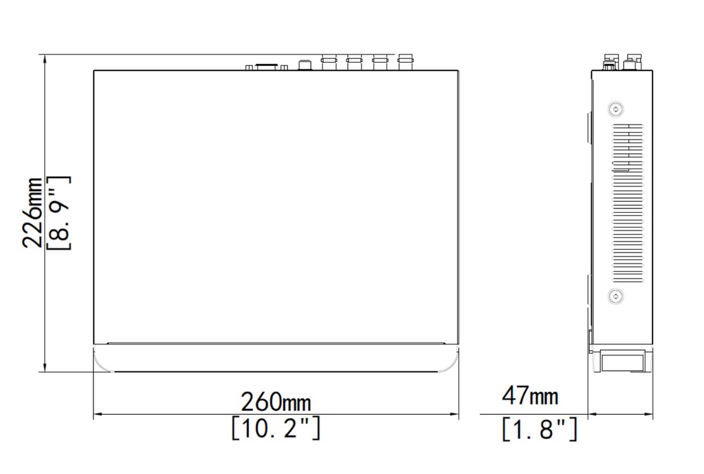 6 CANALES, 1 INTERFAZ SATA, 4 BNC/5MP LITE, MINI 1U, GRABADOR DE VIDEO EN RED H.265