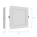 PANEL FLAT CUADRADO MACROLED 18W AC85-265V NEUTRO 4500K