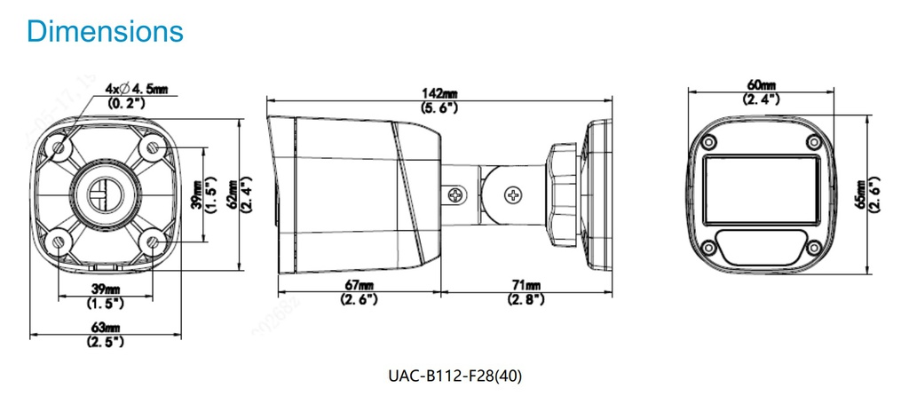 CAMARA ANALOGICA DE 2MP HD FIXED IR BULLET