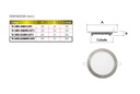 LUMINARIA A LED CIRCULAR DE EMBUTIR 20W LUZ CALIDA PLATIL