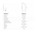ARTEFACTO DE APLICAR EXTERIOR CUADRADO, COLOR BLANCO, BIDIRECCIONAL, IP54, AC100240V, GU10, 9W MAX