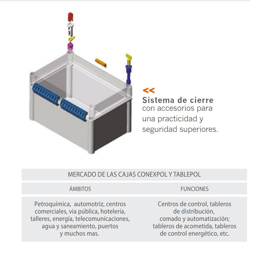 CAJA CONEXPOL TAPA TRANSP 180X135X130