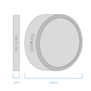 Panel Plafón Circular Macroled 24w AC85-265V Luz Neutra 4500k