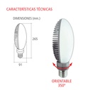 LÁMPARA A LED ORIENTABLE - 80W - 80W - 11.000 Lumens - Zócalo: E40 - Luz Día