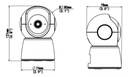 CÁMARA IP WIFI SMART HOME  TIPO MINI PT RESOLUCION 2MPX LENTE FIJO 4,0MM