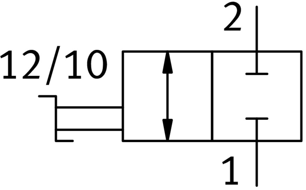 Válvula de cierre - HE-2-3/8-QS-10