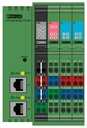 Inline, Acoplador de bus, Modbus/TCP(UDP), Hembra RJ45, Entradas digitales: 8, 24 V DC, técnica de conexión: 3 conductores, Salidas digitales: 4, 24 V DC, 500 mA, técnica de conexión: 3 conductores, velocidad de transmisión en el bus local: 500 kBit/s / 2