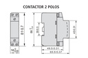 CONTACTOR MODULAR BIPOLAR 220VCA