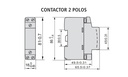 CONTACTOR MODULAR BIPOLAR 24VCA