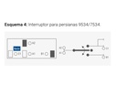 MOD.INTERRUPTOR P/ PERSIANAS, SIGLO XXII - GRIS