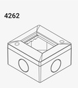 CAJA EXT. SIGLO XXII 2 MODULOS - IP40 - COLOR BLANCO