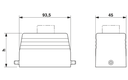 Caja p-electron; Carcasa aerea p-brid long 76